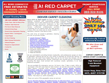 Tablet Screenshot of a1redcarpet.com